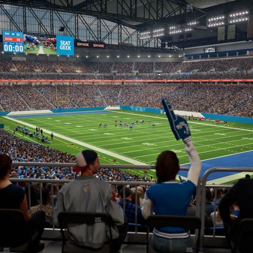 Ford Field - Section 122 Table 2 Seat View