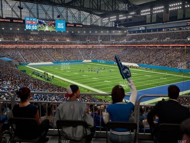 Ford Field - Section 122 Table 2 Seat View