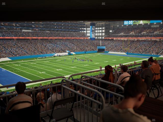 Ford Field - Section 122 Table 2 Seat View