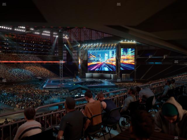 Ford Field - Section 122 Table 3 Seat View