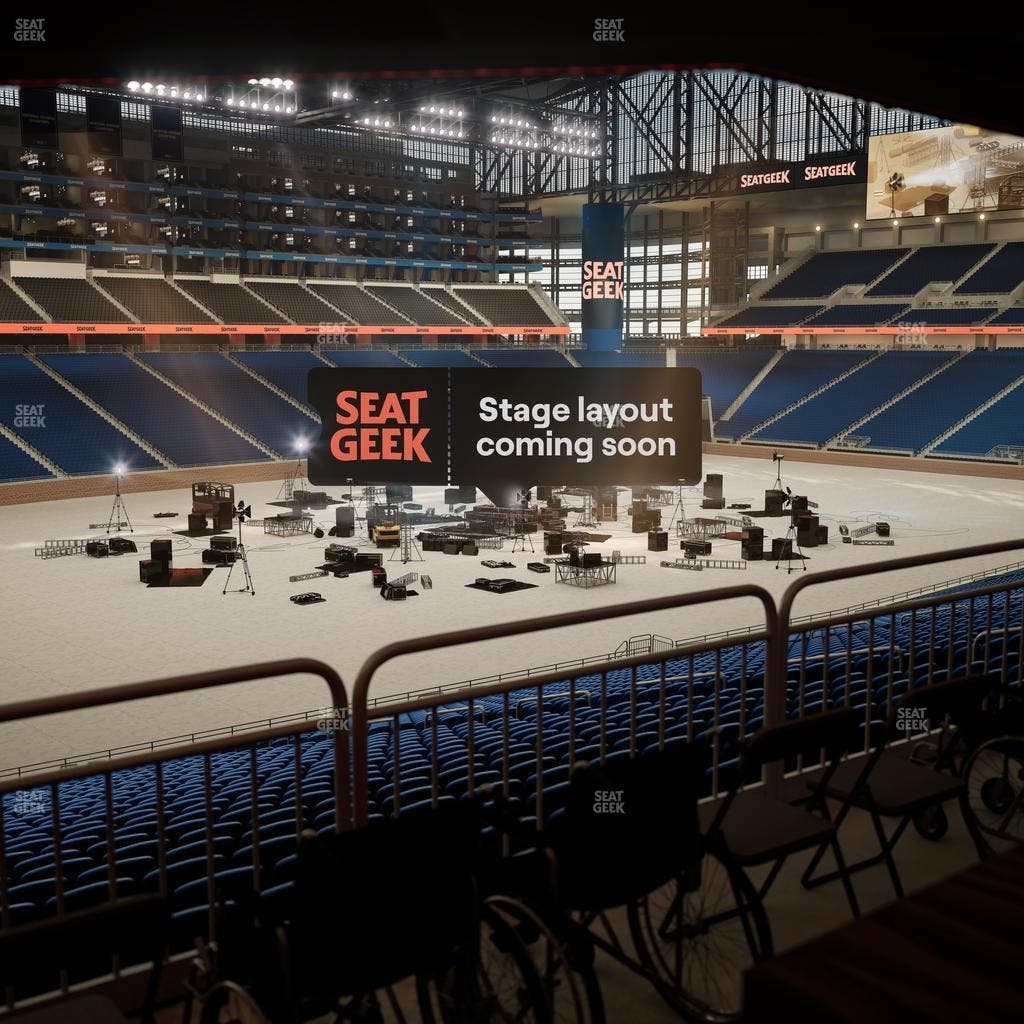 Ford Field - Section 122 Table 3 Seat View