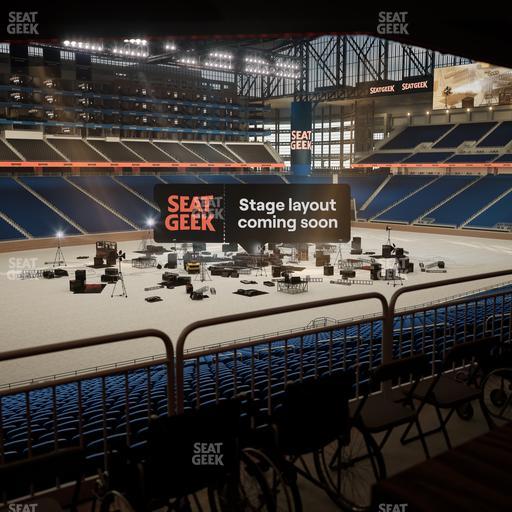 Ford Field - Section 122 Table 3 Seat View