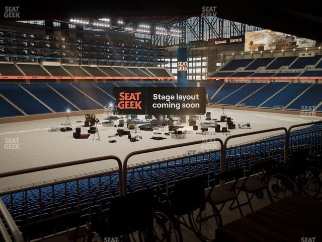 Ford Field - Section 122 Table 3 Seat View