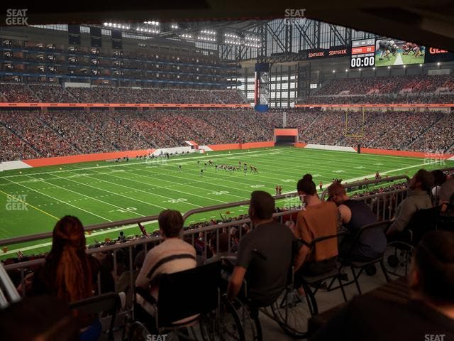 Ford Field - Section 122 Table 3 Seat View