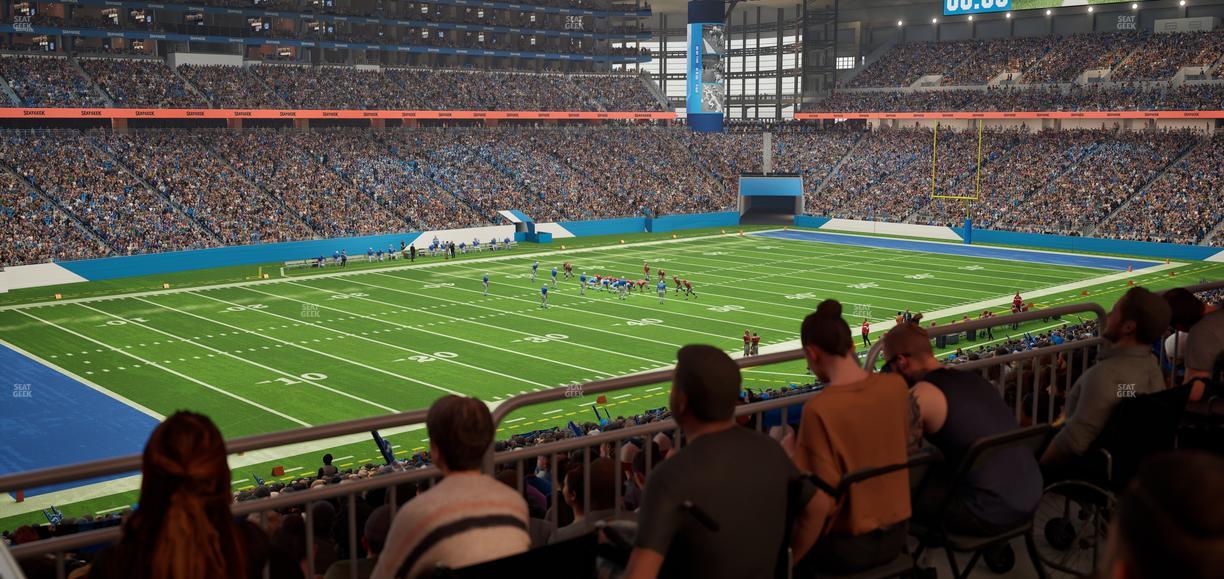 Ford Field - Section 122 Table 3 Seat View