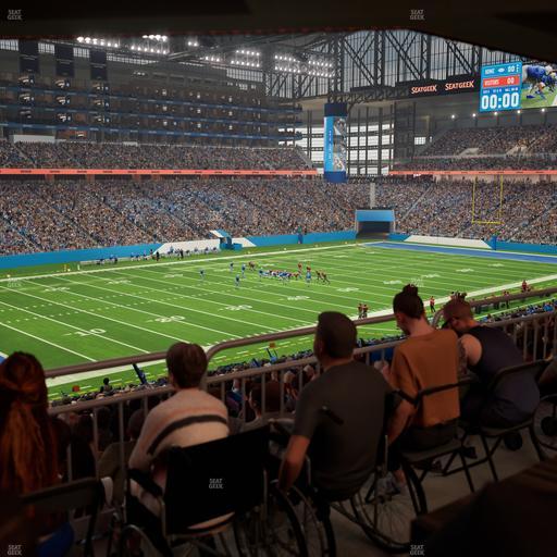 Ford Field - Section 122 Table 3 Seat View