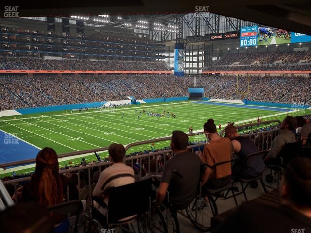 Ford Field - Section 122 Table 3 Seat View