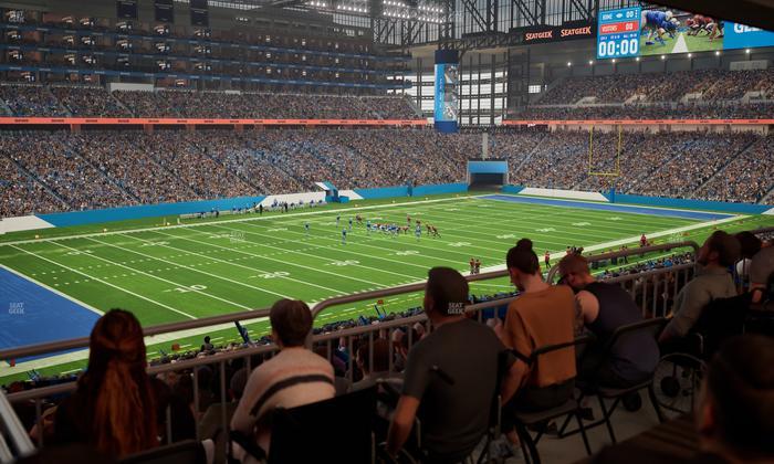 Ford Field - Section 122 Table 3 Seat View