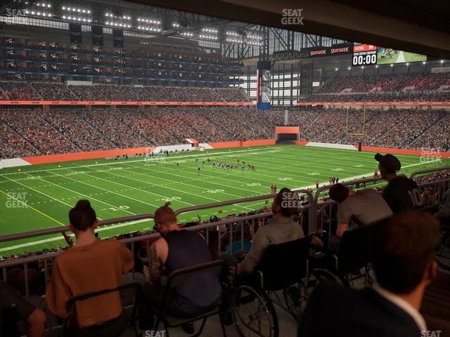 Ford Field - Section 122 Table 4 Seat View