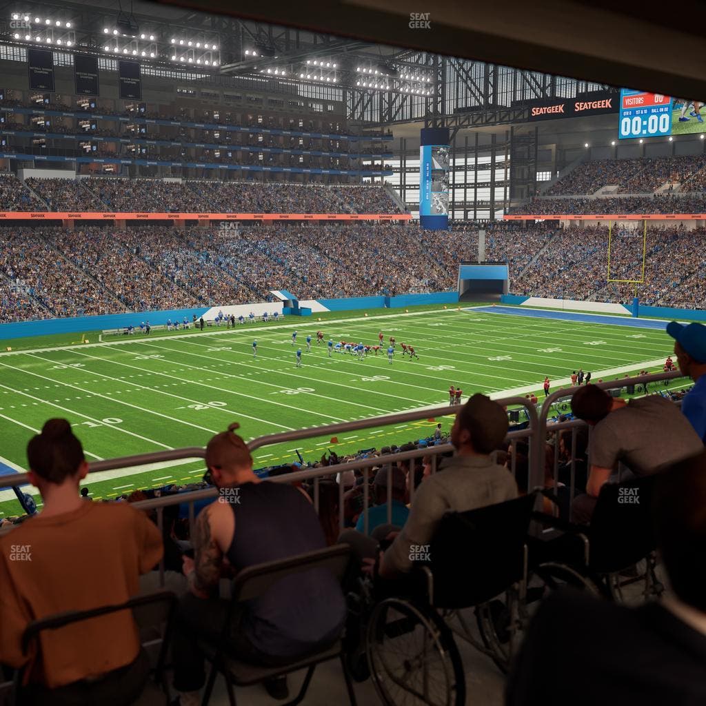 Ford Field - Section 122 Table 4 Seat View