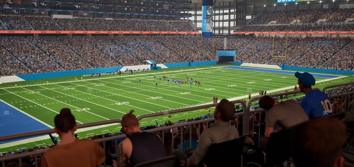 Ford Field - Section 122 Table 4 Seat View