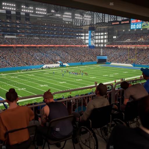 Ford Field - Section 122 Table 4 Seat View