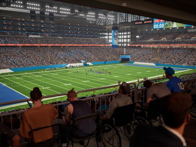 Ford Field - Section 122 Table 4 Seat View