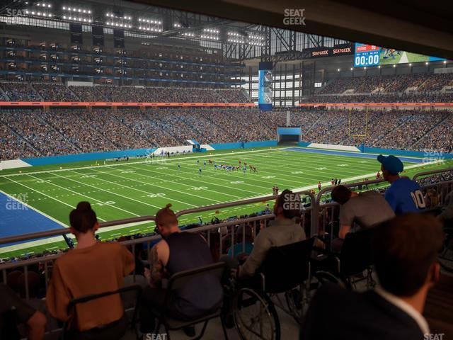 Ford Field - Section 122 Table 4 Seat View