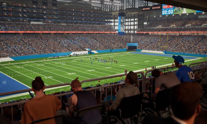 Ford Field - Section 122 Table 4 Seat View