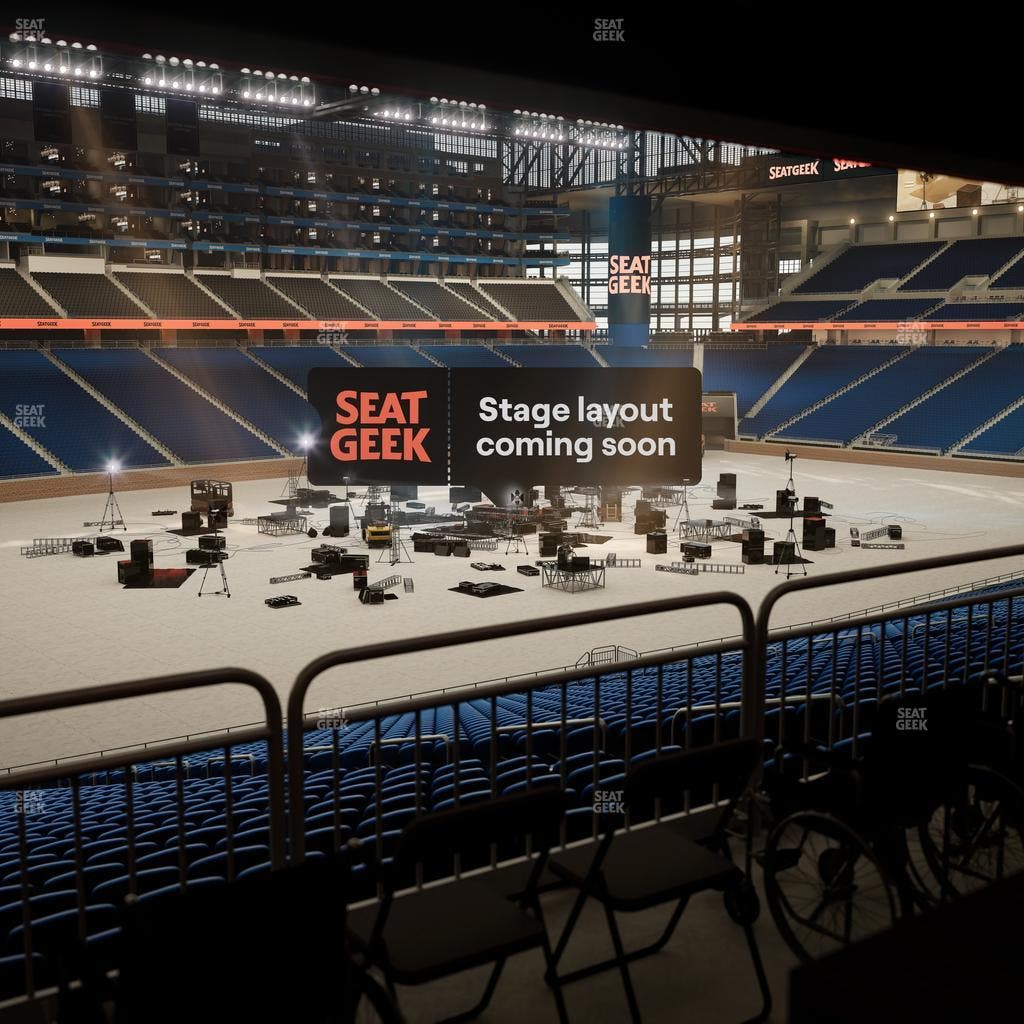 Ford Field - Section 122 Table 5 Seat View