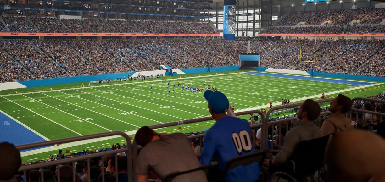 Ford Field - Section 122 Table 5 Seat View