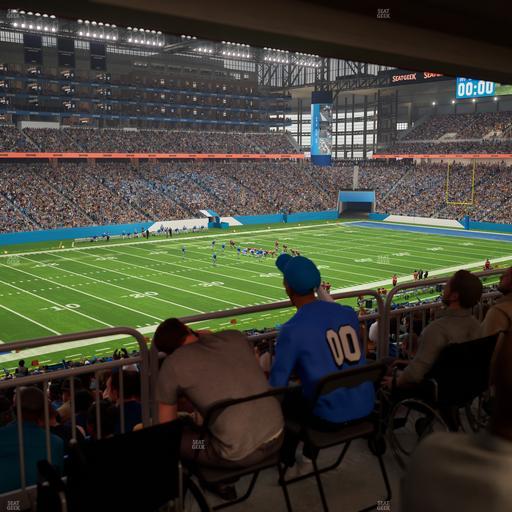 Ford Field - Section 122 Table 5 Seat View