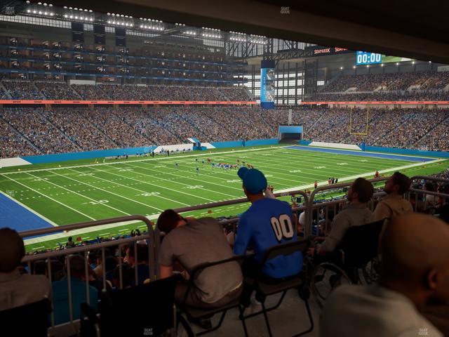 Ford Field - Section 122 Table 5 Seat View