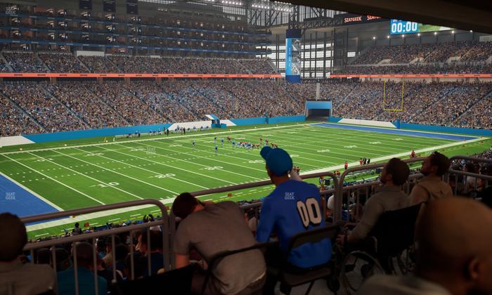 Ford Field - Section 122 Table 5 Seat View