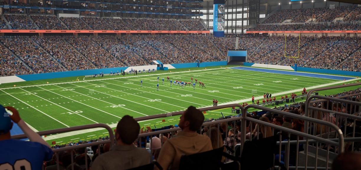 Ford Field - Section 122 Table 6 Seat View