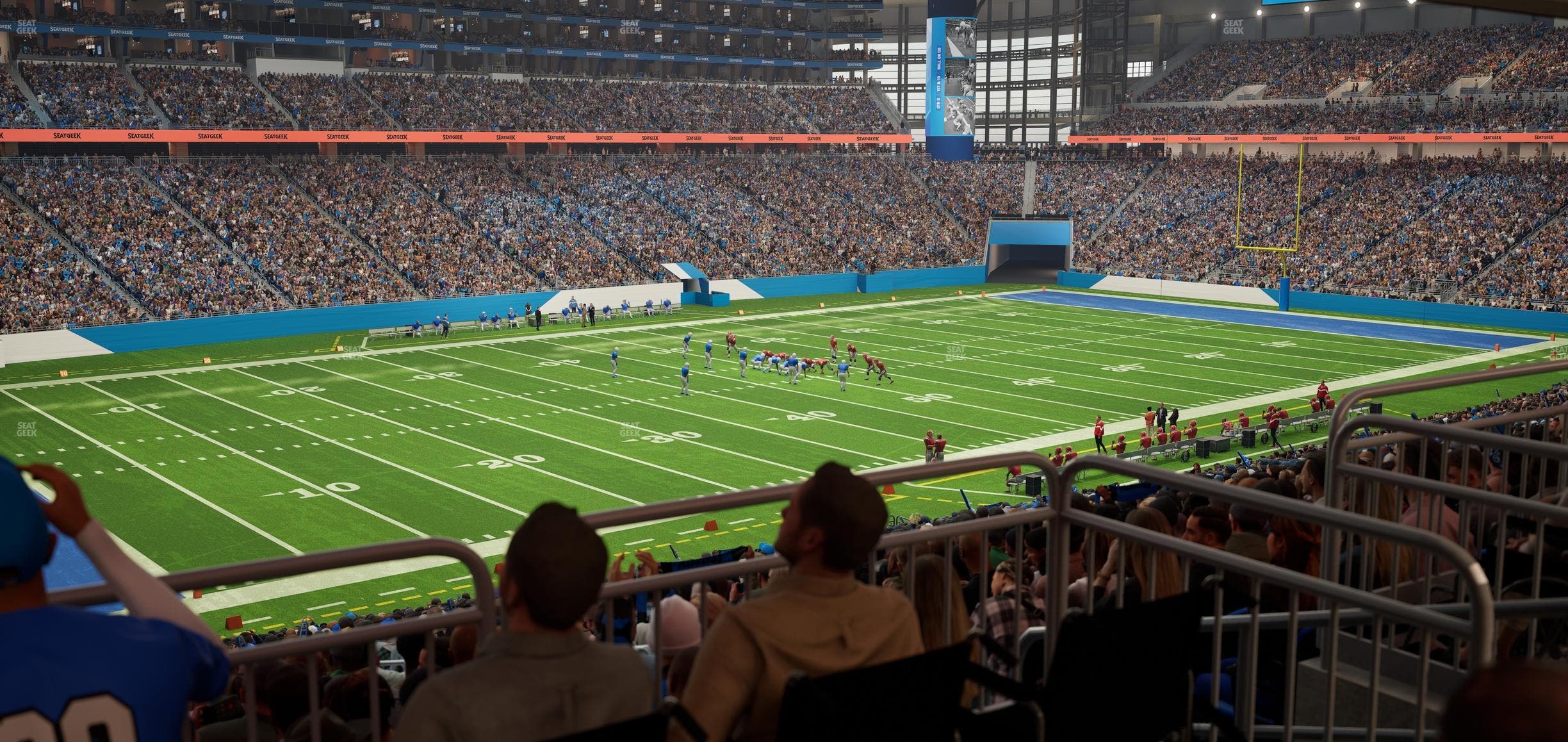 Ford Field - Section 122 Table 6 Seat View