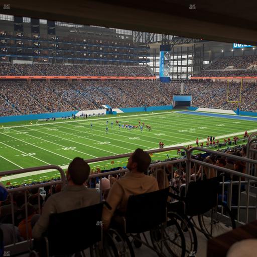 Ford Field - Section 122 Table 6 Seat View