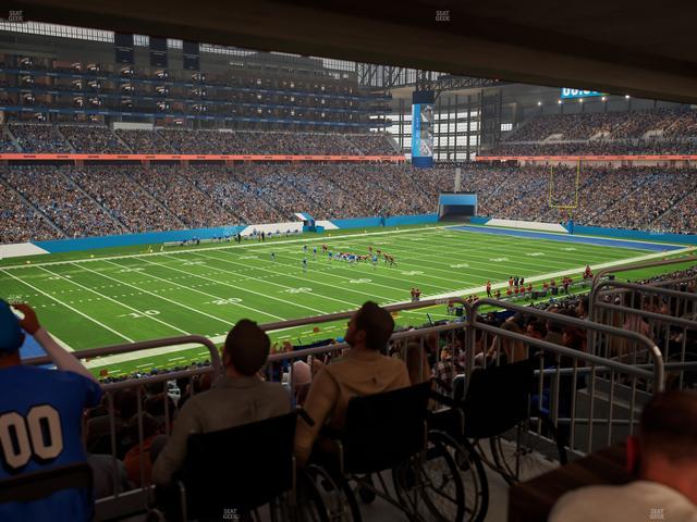 Ford Field - Section 122 Table 6 Seat View