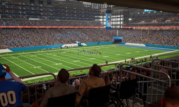 Ford Field - Section 122 Table 6 Seat View