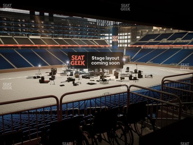 Ford Field - Section 122 Table 6 Seat View