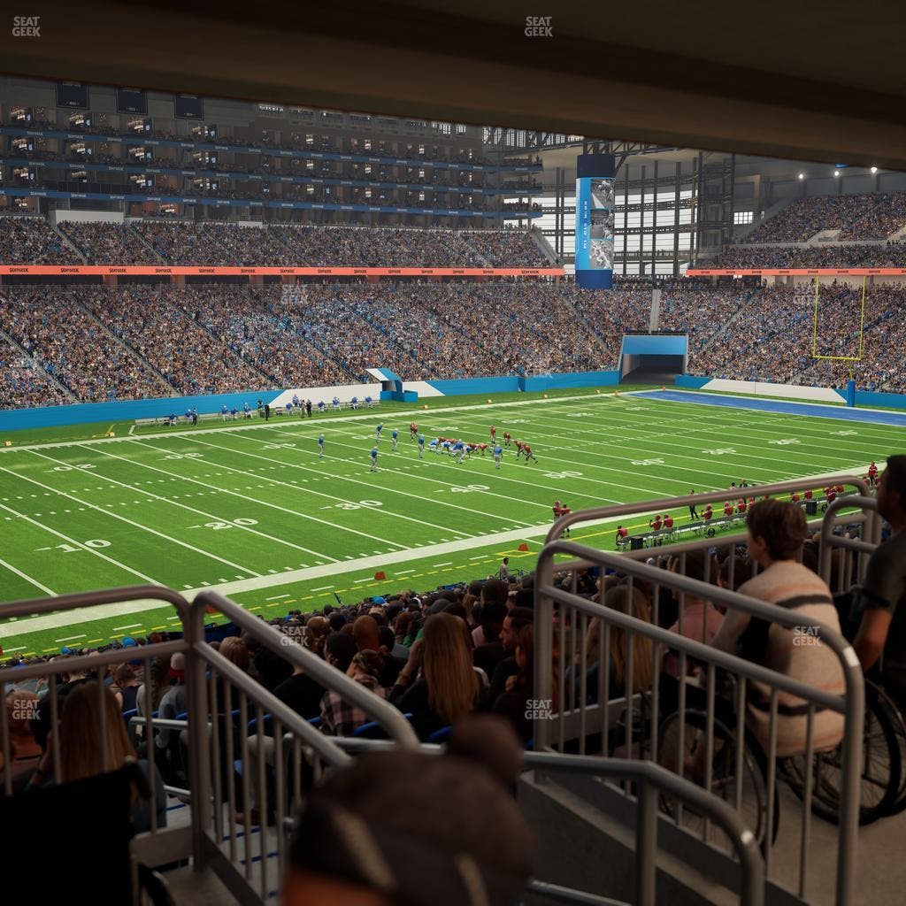 Ford Field - Section 122 Table 7 Seat View