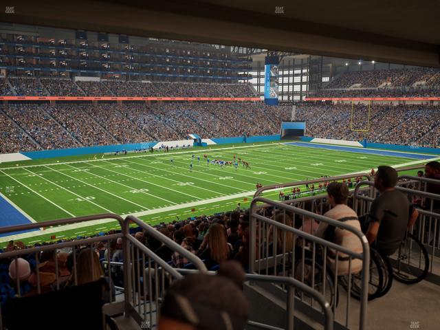 Ford Field - Section 122 Table 7 Seat View