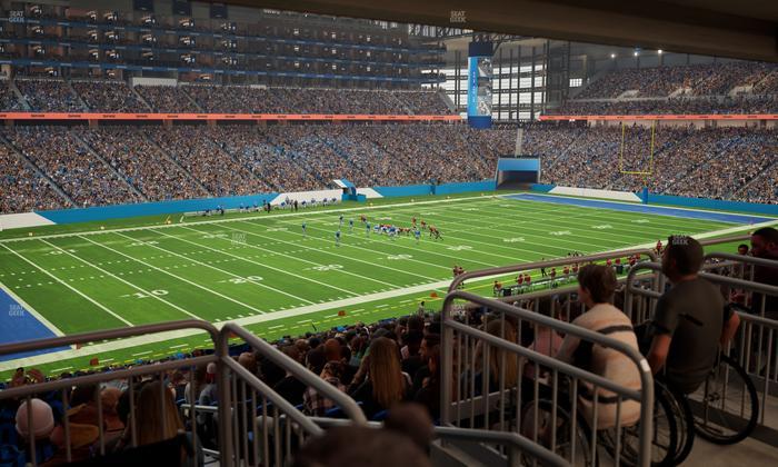 Ford Field - Section 122 Table 7 Seat View