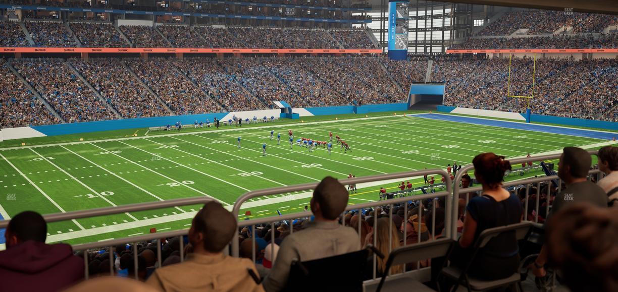 Ford Field - Section 123 Table 1 Seat View