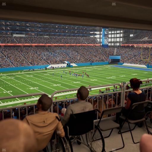 Ford Field - Section 123 Table 1 Seat View