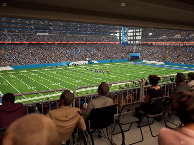Ford Field - Section 123 Table 1 Seat View