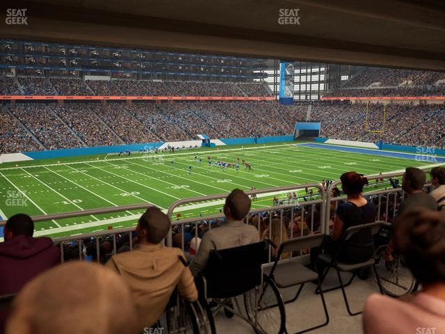 Ford Field - Section 123 Table 1 Seat View