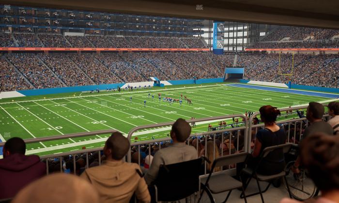 Ford Field - Section 123 Table 1 Seat View