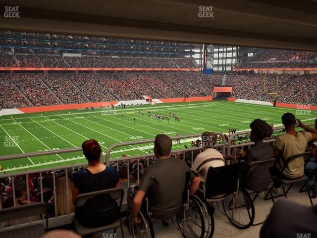 Ford Field - Section 123 Table 2 Seat View
