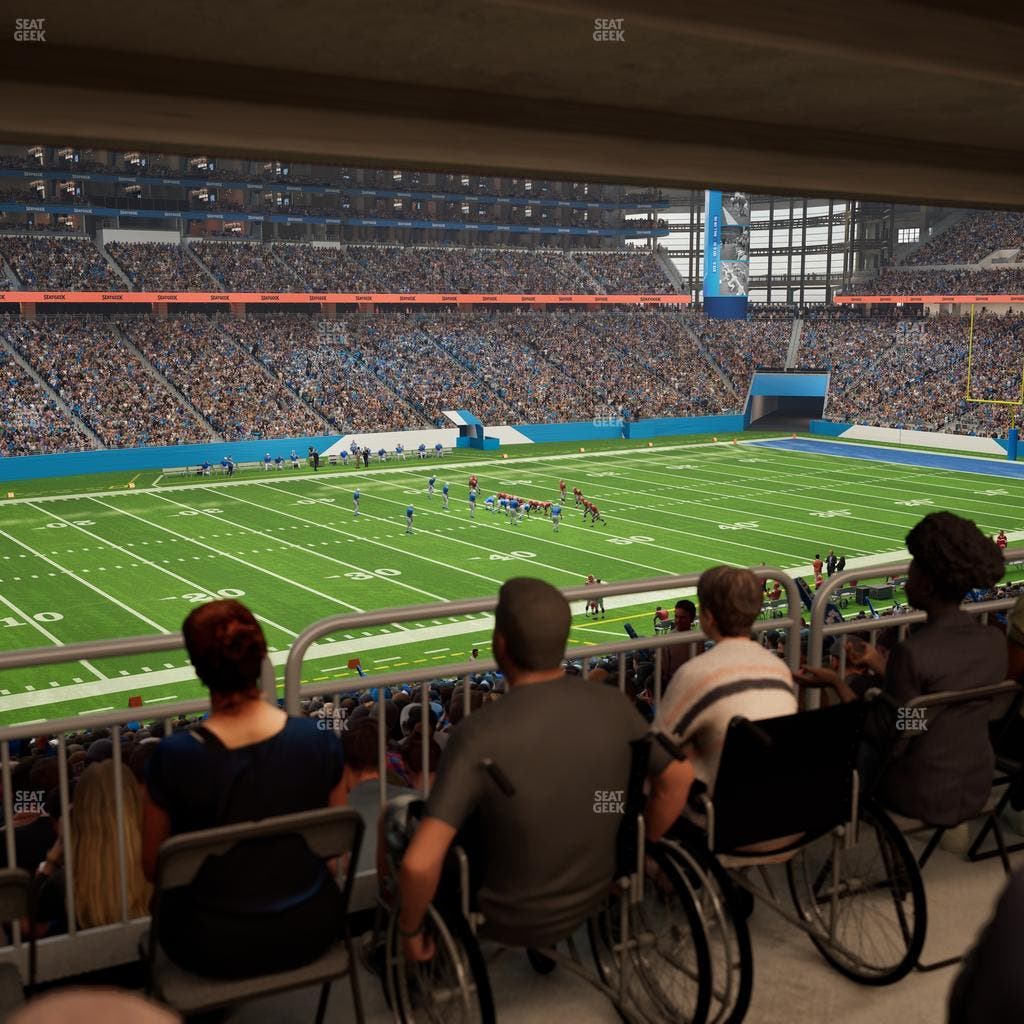 Ford Field - Section 123 Table 2 Seat View