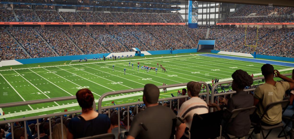 Ford Field - Section 123 Table 2 Seat View