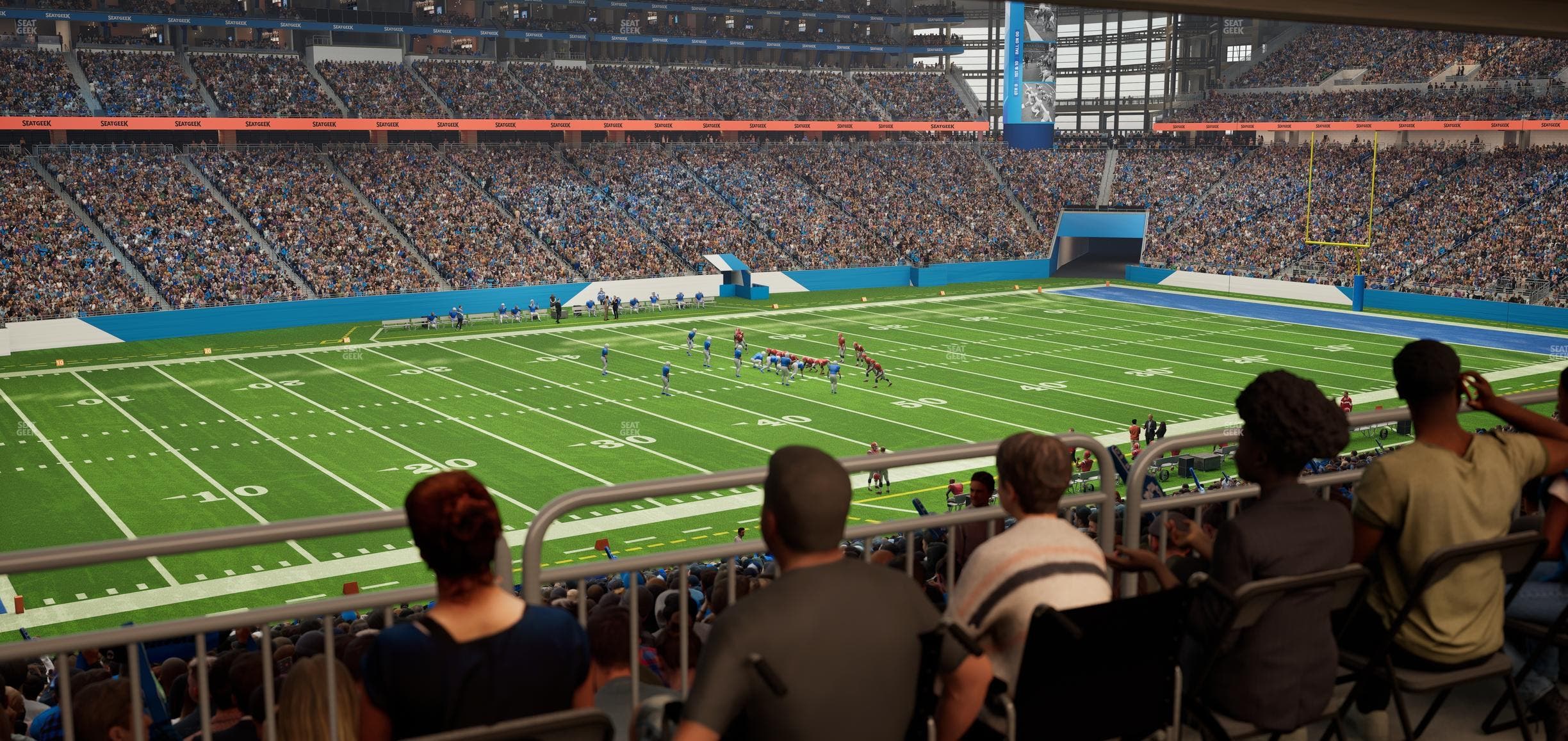 Ford Field - Section 123 Table 2 Seat View