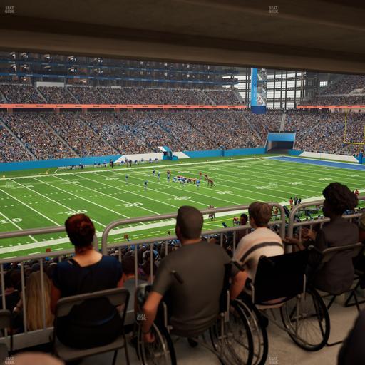 Ford Field - Section 123 Table 2 Seat View