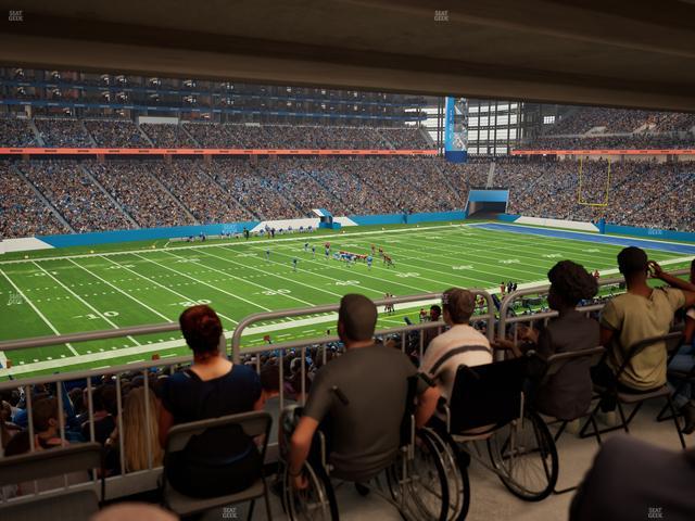 Ford Field - Section 123 Table 2 Seat View