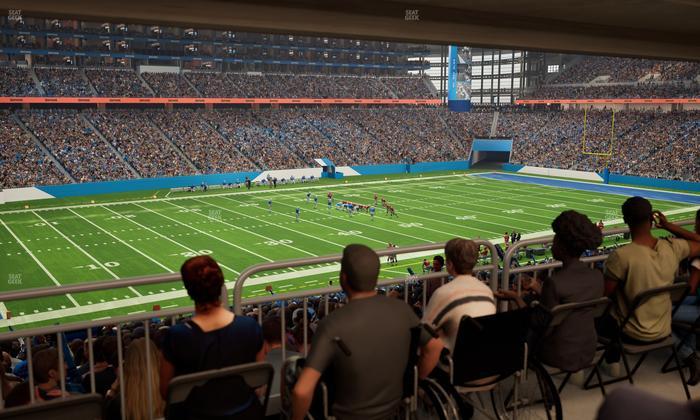 Ford Field - Section 123 Table 2 Seat View