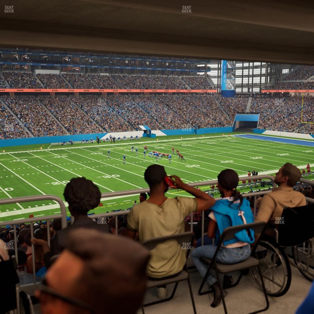 Ford Field - Section 123 Table 3 Seat View