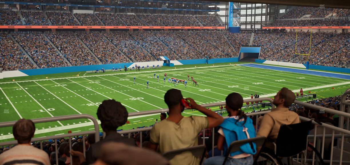 Ford Field - Section 123 Table 3 Seat View