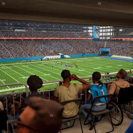 Ford Field - Section 123 Table 3 Seat View