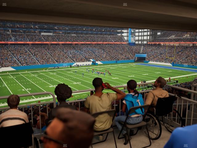 Ford Field - Section 123 Table 3 Seat View