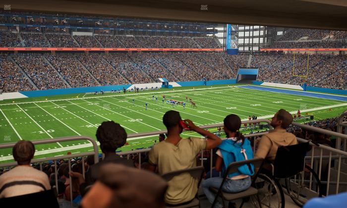 Ford Field - Section 123 Table 3 Seat View